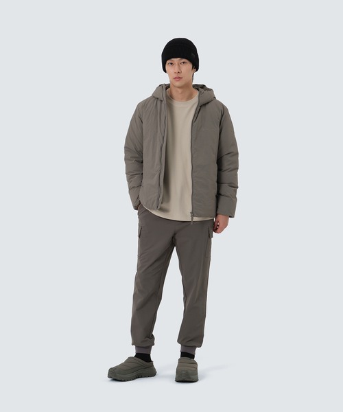 Snow Peak(スノーピーク)の「Snow Peak / Land Hood LW Down Jacket ランドフード LW ダウンジャケット(ダウンジャケット/コート・メンズ・ダークカーキ/ライトグレー/ブラック・M/L/XL/2XL)」の7枚目の写真