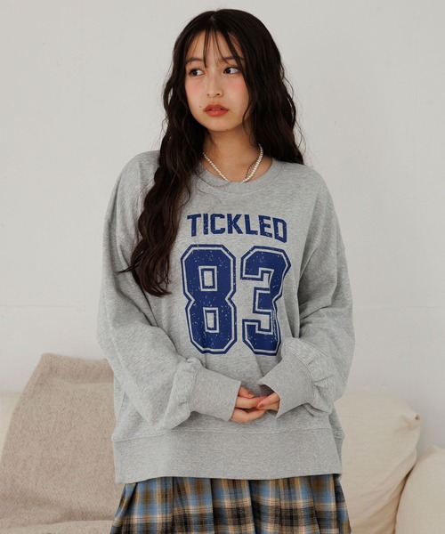 repipi armario(レピピ アルマリオ)の「【新色追加!】AcidWashルーズスウェット(スウェット・キッズ・ピンク/ブラック系その他/ブラック系その他3/アイボリー/ブラック系その他2/グレー系その他/サックスブルー/ホワイト系その他/ピンク系その他・SMALL/MEDIUM/LARGE)」の6枚目の写真