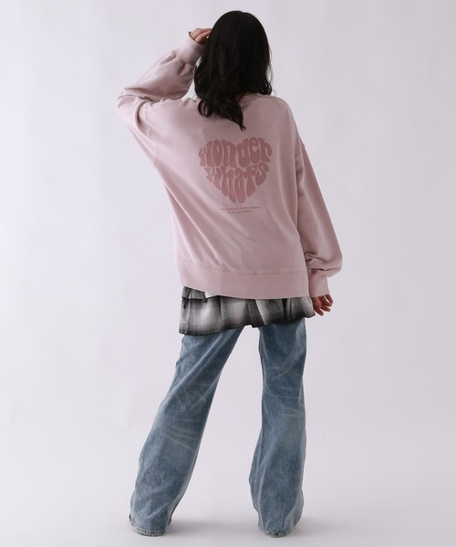 repipi armario(レピピ アルマリオ)の「【新色追加!】AcidWashルーズスウェット(スウェット・キッズ・ピンク/ブラック系その他/ブラック系その他3/アイボリー/ブラック系その他2/グレー系その他/サックスブルー/ホワイト系その他/ピンク系その他・SMALL/MEDIUM/LARGE)」の18枚目の写真