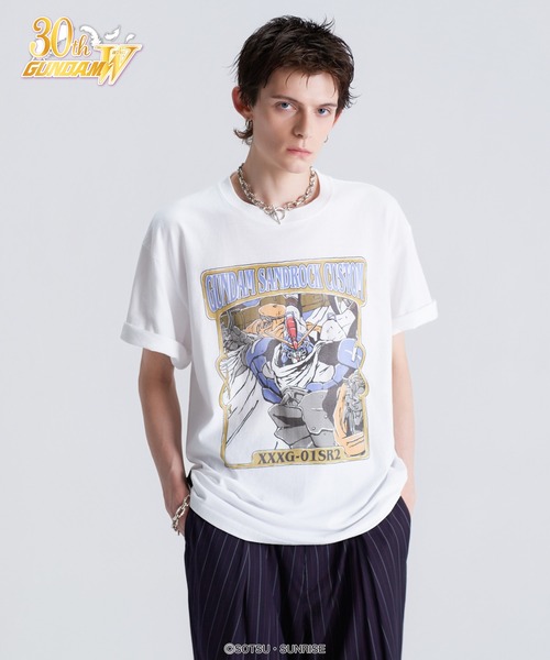 glamb(グラム)の「Gundam Sandrock Custom T-shirt/ガンダムサンドロック改Tシャツ(Tシャツ/カットソー・メンズ・ホワイト・M/L/XL)」の4枚目の写真