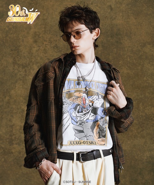 glamb(グラム)の「Gundam Sandrock Custom T-shirt/ガンダムサンドロック改Tシャツ(Tシャツ/カットソー・メンズ・ホワイト・M/L/XL)」の3枚目の写真