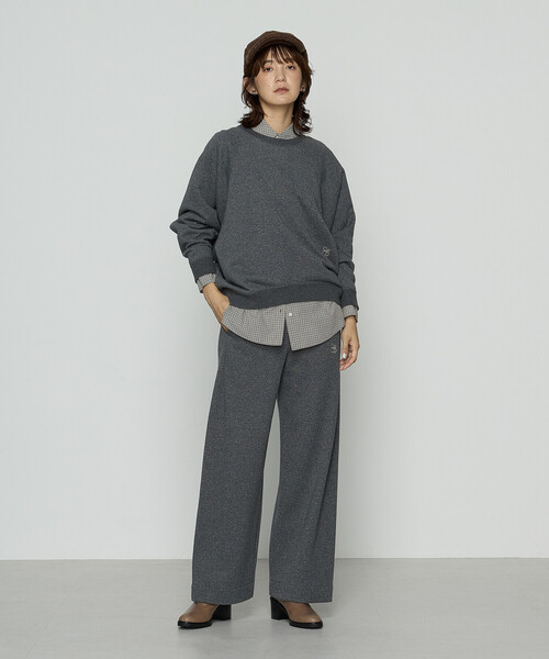 COMME CA Wardrobe（コムサワードローブ）の「裏双糸ラメ裏毛 パンツ（その他パンツ・レディース・チャコール/ライトグレー・FREE）」の14枚目の写真