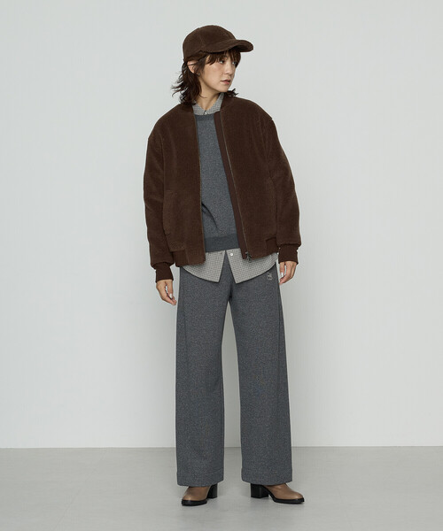 COMME CA Wardrobe（コムサワードローブ）の「裏双糸ラメ裏毛 パンツ（その他パンツ・レディース・チャコール/ライトグレー・FREE）」の15枚目の写真