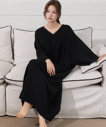 ガウン/バスローブ（ブラック/黒色系）ファッション通販 - ZOZOTOWN
