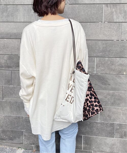 Spick & Span（スピックアンドスパン）の「Hanes / ヘインズ サーマルヘンリーネック（Tシャツ/カットソー・レディース・ホワイト/ネイビー・FREE）」の16枚目の写真