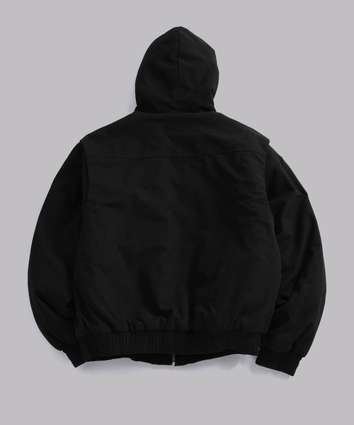 TOBEE（トゥビー）の「【Tobee】フードファージャケット/中綿ブルゾン（ブルゾン・メンズ・アイボリー/ブラック・LARGE/X-LARGE/MEDIUM）」の16枚目の写真