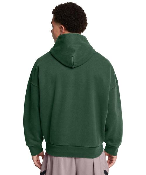 UNDER ARMOUR(アンダーアーマー)の「UAアイコン ヘビーウェイト フリース ウォッシュ オーバーサイズ フーディー(ライフスタイル/メンズ)(スウェット・メンズ・ライム・L/2XL/3XL/M/XL/S)」の2枚目の写真