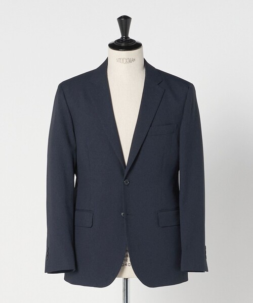 【NAVY】ウールライク サージ 2ボタンジャケット-セットアップ対応・ウォッシャブル-<A DAY IN THE LIFE> UNITED ARROWS LTD. OUTLET｜ウールライク サージ 2ボタンジャケット