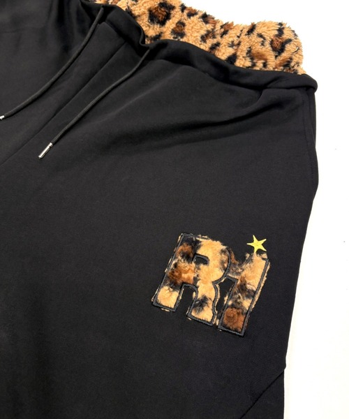 SHEENA(シーナ)の「レオパード柄ボアレイヤードワイドスウェットパンツ(スウェットパンツ・レディース・ブラック/モカ・M)」の20枚目の写真