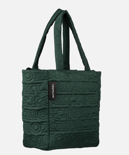 marimekko(マリメッコ)の「Logo /Joy tote bag M(トートバッグ・レディース・ブラック/グリーン・FREE)」の11枚目の写真