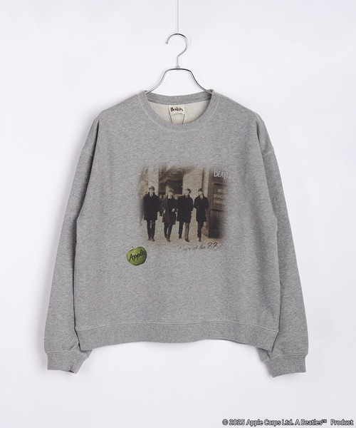 The Beatles（ザビートルズ）の「The Beatles / ビートルズ 裏毛 長袖トレーナー LIVE at the BBC フォトプリント（スウェット・メンズ・ブラック/グレー・M/L/XL）」の8枚目の写真