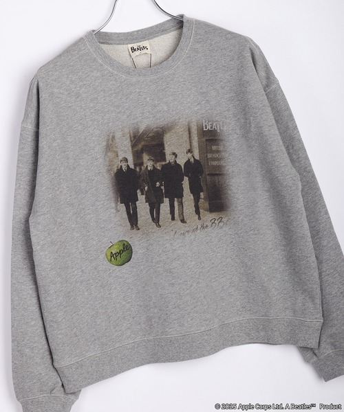 The Beatles（ザビートルズ）の「The Beatles / ビートルズ 裏毛 長袖トレーナー LIVE at the BBC フォトプリント（スウェット・メンズ・ブラック/グレー・M/L/XL）」の10枚目の写真