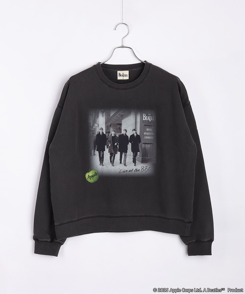 The Beatles（ザビートルズ）の「The Beatles / ビートルズ 裏毛 長袖トレーナー LIVE at the BBC フォトプリント（スウェット・メンズ・ブラック/グレー・M/L/XL）」の3枚目の写真