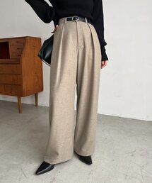 CAPRICIEUX LE'MAGE | 【低身長サイズあり】アシメベルトSETパンツ(その他パンツ)