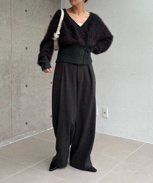 CAPRICIEUX LE'MAGE（カプリシューレマージュ）の「【低身長サイズあり】アシメベルトSETパンツ（その他パンツ・レディース・ブラウン/ベージュ/チャコールグレー・38/PS/36）」の12枚目の写真