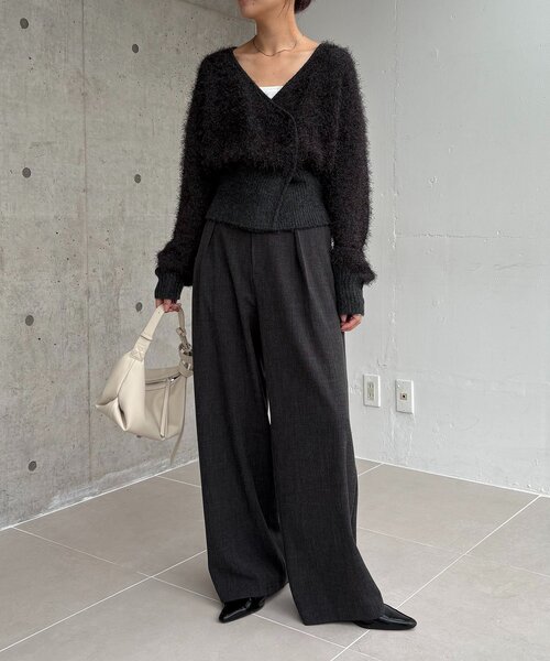 CAPRICIEUX LE'MAGE（カプリシューレマージュ）の「【低身長サイズあり】アシメベルトSETパンツ（その他パンツ・レディース・ブラウン/ベージュ/チャコールグレー・38/PS/36）」の14枚目の写真