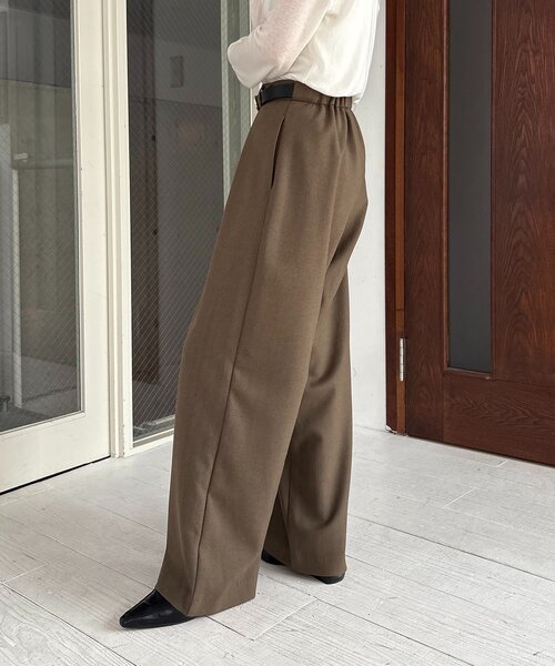 CAPRICIEUX LE'MAGE（カプリシューレマージュ）の「【低身長サイズあり】アシメベルトSETパンツ（その他パンツ・レディース・ブラウン/ベージュ/チャコールグレー・38/PS/36）」の20枚目の写真