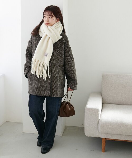 完売品 neith ヘリンボーンルーズジャケット LOVAT】 LAVEROCK TWEED ヘリンボーン ジャケット（テーラード