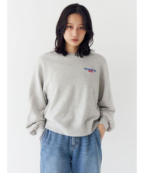 Ungrid（アングリッド）の「【WEB限定】バックロゴスウェット（スウェット・レディース・イエロー/ライトグレー/ピンク/チャコールグレー/ブルー・FREE）」の11枚目の写真