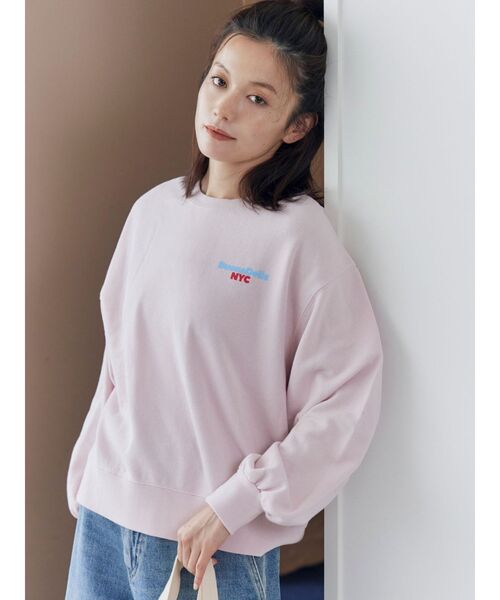 Ungrid（アングリッド）の「【WEB限定】バックロゴスウェット（スウェット・レディース・イエロー/ライトグレー/ピンク/チャコールグレー/ブルー・FREE）」の17枚目の写真