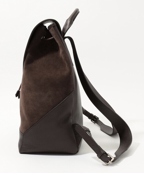 TOMORROWLAND （トゥモローランド）の「TOMORROWLAND シュリンクレザー×スウェードコンビ バックパック（バックパック/リュック・メンズ・ダークブラウン・FREE）」の6枚目の写真