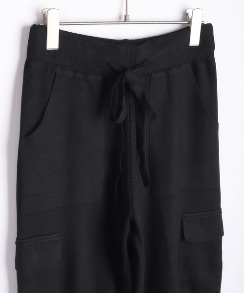 WESTSEA（ウエストシー）の「サイドポケット 裾リブ ニットジョガーパンツ（その他パンツ・レディース・グレー/ブラック/ホワイト・FREE）」の5枚目の写真