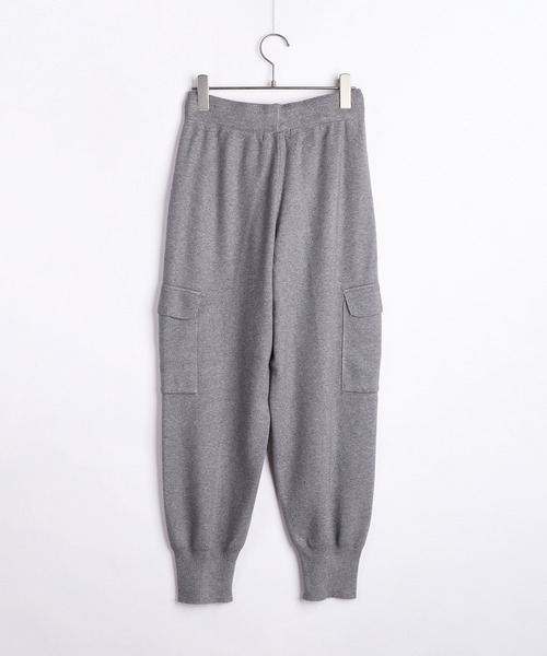 WESTSEA（ウエストシー）の「サイドポケット 裾リブ ニットジョガーパンツ（その他パンツ・レディース・グレー/ブラック/ホワイト・FREE）」の8枚目の写真