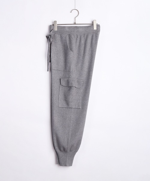 WESTSEA（ウエストシー）の「サイドポケット 裾リブ ニットジョガーパンツ（その他パンツ・レディース・グレー/ブラック/ホワイト・FREE）」の7枚目の写真