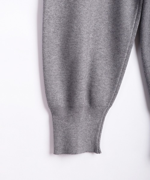 WESTSEA（ウエストシー）の「サイドポケット 裾リブ ニットジョガーパンツ（その他パンツ・レディース・グレー/ブラック/ホワイト・FREE）」の10枚目の写真