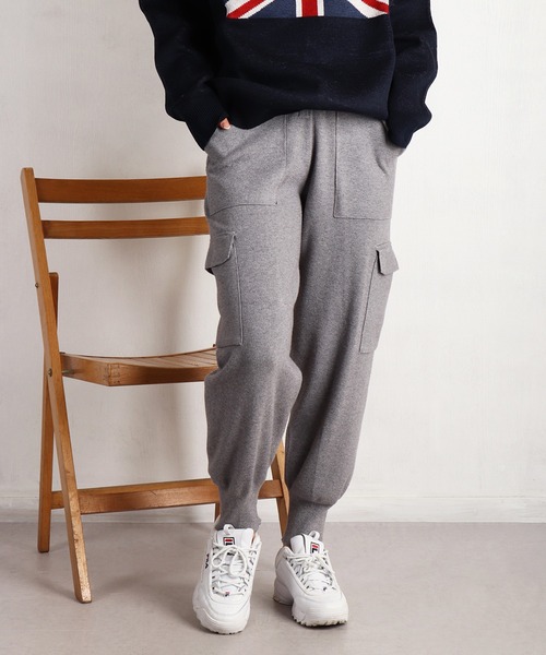 WESTSEA（ウエストシー）の「サイドポケット 裾リブ ニットジョガーパンツ（その他パンツ・レディース・グレー/ブラック/ホワイト・FREE）」の13枚目の写真