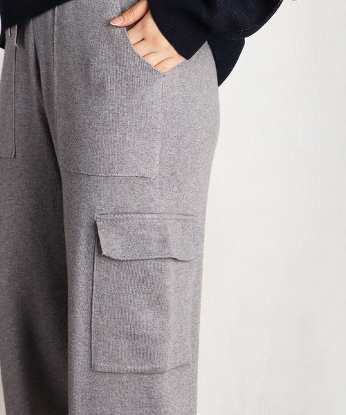 WESTSEA（ウエストシー）の「サイドポケット 裾リブ ニットジョガーパンツ（その他パンツ・レディース・グレー/ブラック/ホワイト・FREE）」の16枚目の写真