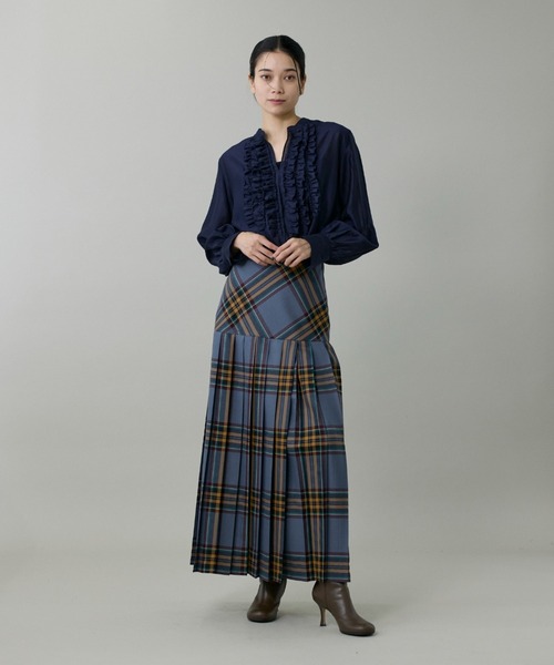 O'NEIL of DUBLIN（オニールオブダブリン）の「ヨーク切り替えスカート《O'neil of Dublin》（スカート・レディース・グレー/ブルーグレー・9号/7号）」の4枚目の写真