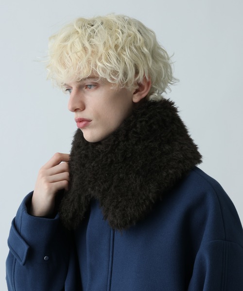 HARE(ハレ)の「マルチファーティペット(HARE)(ネックウォーマー/スヌード・メンズ・ブラウン/ブラック・FREE)」の1枚目の写真