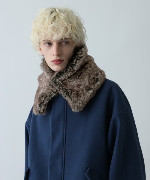 HARE(ハレ)の「マルチファーティペット(HARE)(ネックウォーマー/スヌード・メンズ・ブラウン/ブラック・FREE)」の21枚目の写真