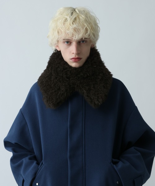 HARE(ハレ)の「マルチファーティペット(HARE)(ネックウォーマー/スヌード・メンズ・ブラウン/ブラック・FREE)」の16枚目の写真