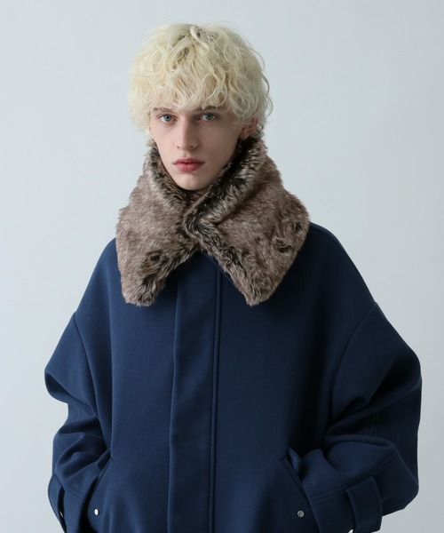 HARE(ハレ)の「マルチファーティペット(HARE)(ネックウォーマー/スヌード・メンズ・ブラウン/ブラック・FREE)」の22枚目の写真