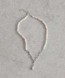 earth music&ecology | パールMIXY字ネックレス(ネックレス)