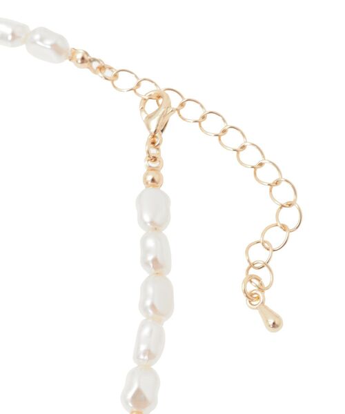 earth music&ecology（アースミュージックアンドエコロジー）の「パールMIXY字ネックレス（ネックレス・レディース・ゴールド/シルバー・FREE）」の15枚目の写真