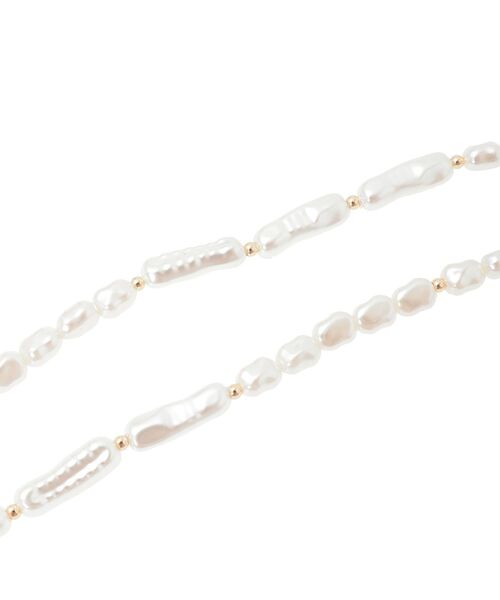 earth music&ecology（アースミュージックアンドエコロジー）の「パールMIXY字ネックレス（ネックレス・レディース・ゴールド/シルバー・FREE）」の16枚目の写真