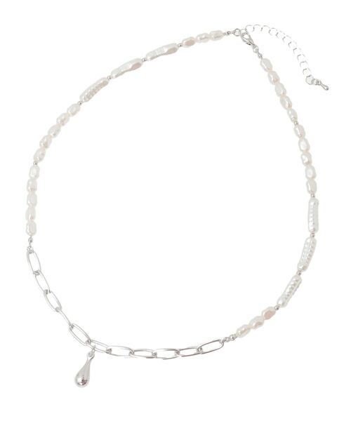 earth music&ecology（アースミュージックアンドエコロジー）の「パールMIXY字ネックレス（ネックレス・レディース・ゴールド/シルバー・FREE）」の18枚目の写真