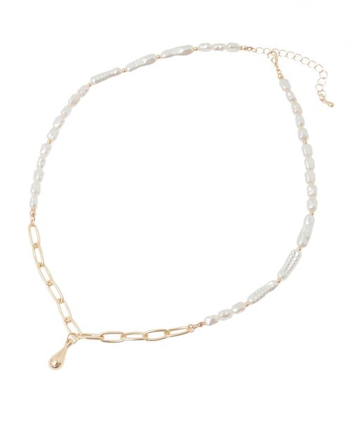 earth music&ecology（アースミュージックアンドエコロジー）の「パールMIXY字ネックレス（ネックレス・レディース・ゴールド/シルバー・FREE）」の19枚目の写真