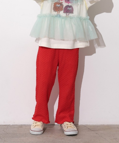 Ocean&Ground(オーシャン&グラウンド)の「ジャガードスリットフレアパンツ(その他パンツ・キッズ・ブラック/ライトブルー/レッド/グリーン・110/100/90/80/140/130/120)」の4枚目の写真