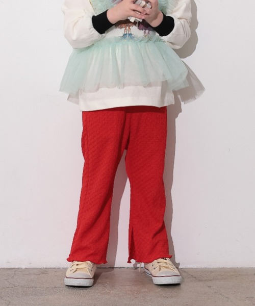 Ocean&Ground(オーシャン&グラウンド)の「ジャガードスリットフレアパンツ(その他パンツ・キッズ・ブラック/ライトブルー/レッド/グリーン・110/100/90/80/140/130/120)」の12枚目の写真