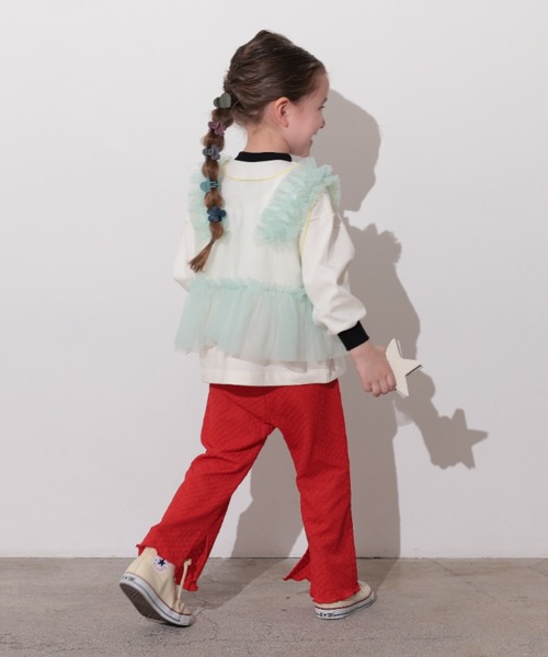 Ocean&Ground(オーシャン&グラウンド)の「ジャガードスリットフレアパンツ(その他パンツ・キッズ・ブラック/ライトブルー/レッド/グリーン・110/100/90/80/140/130/120)」の10枚目の写真