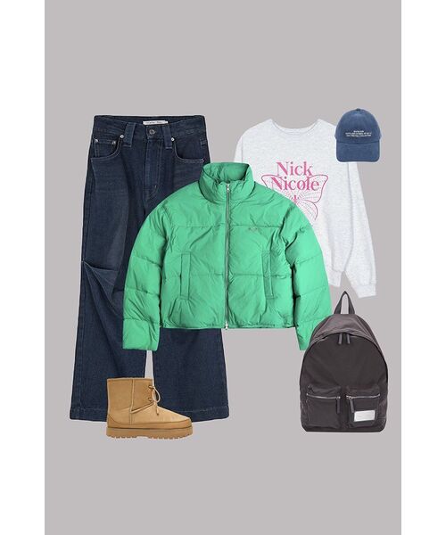 NICK&NICOLE(ニックアンドニコール)の「BUTTERFLY SIGNATURE SWEATSHIRT_MELANGE PINK(スウェット・レディース・その他・FREE)」の6枚目の写真