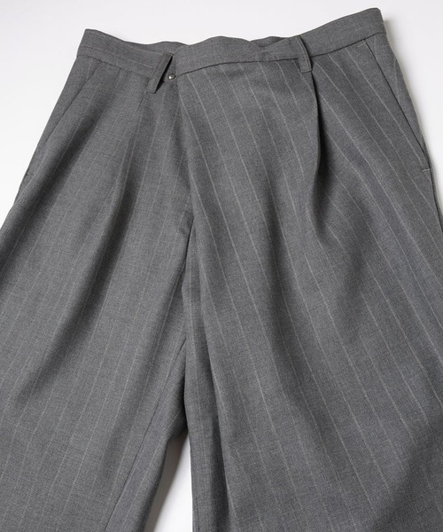 Jieda（ジエダ）の「【Jieda/ジエダ】OVER RAP SLACKS（スラックス・メンズ・ブラック/グレー・1/2）」の3枚目の写真