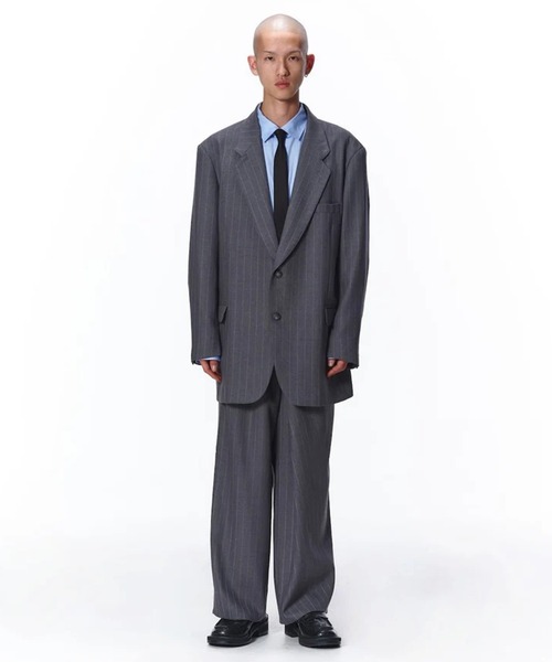 Jieda（ジエダ）の「【Jieda/ジエダ】OVER RAP SLACKS（スラックス・メンズ・ブラック/グレー・1/2）」の18枚目の写真