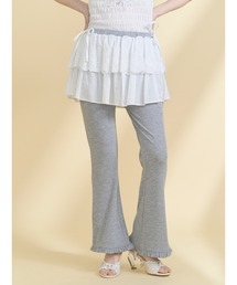 merry jenny（メリージェニー）の「lace layered flare pants（スウェットパンツ）」