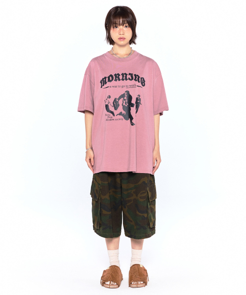 F.ILLUMINATE(フィルミネイト)の「モダンラウンドTシャツ-ピンク(Tシャツ/カットソー・レディース・その他・MEDIUM/LARGE/SMALL)」の5枚目の写真