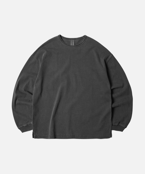 FRIZMWORKS(フリズムワークス)の「OG PIGMENT DYEING L/S TEE _ CHARCOAL(Tシャツ/カットソー・メンズ・その他・X-LARGE/SMALL/MEDIUM/LARGE)」の1枚目の写真